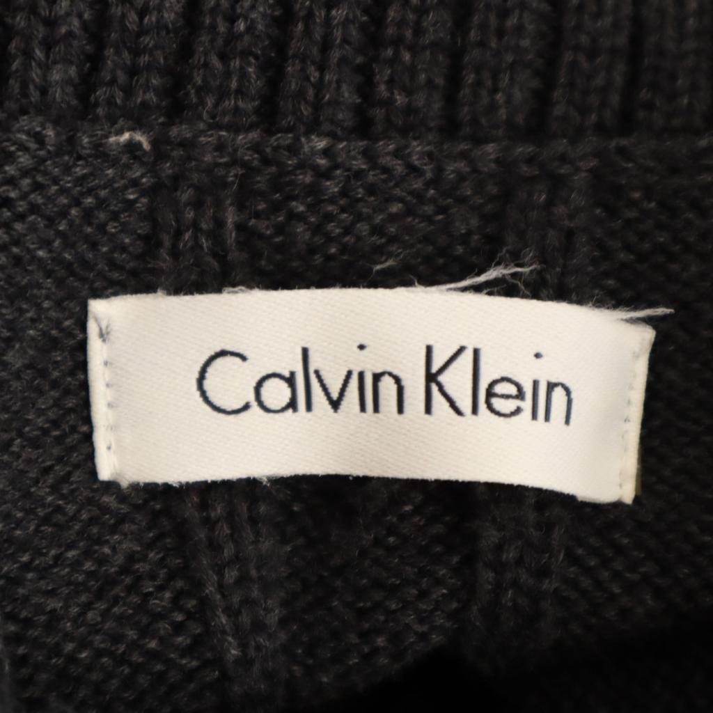 Calvin klein Long sleeve Cache-coeur knit one piece gray Women Used