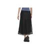 adidas Luxflow Minimalist Brand Logo Soft Durable Woven Layered Casual Long Skirt Women Skirts Black JN9986