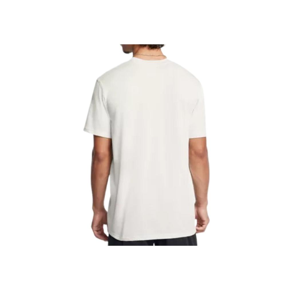 Under Armour Curry Logo Print Moisture-Wicking Short Sleeve T-Shirt Men Tops Clay-White 1387107-114