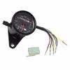 Universal Motorcycle Speedometer Odometer 12V Motorcycle Dual Speed Meter with LED Indicator