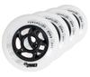Roues de Roller Powerslide SPINNER 84mm 85A 4pcs Blanc