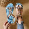 Women's Low Top Open Toe Sandals Student Women's Summer Simple Beach Shoes