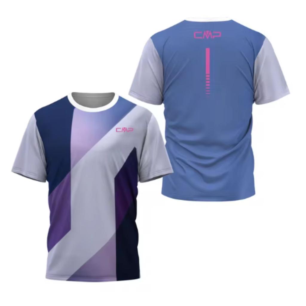 Summer 3D Printed Men's Quick Drying T-Shirt High Quality Hiking Tennis Badminton Sports T Shirt Fashion Male Cmp Short Sleeve Clothes