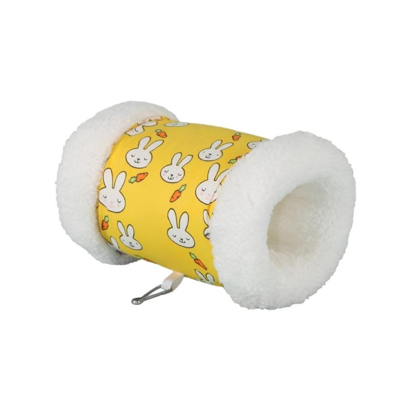 

Soft Warm Hideouts Tunnel for Rodents Encourage Activity with Warm Fleece Play Tunnel Safe Environment Cage Hideouts Toy S