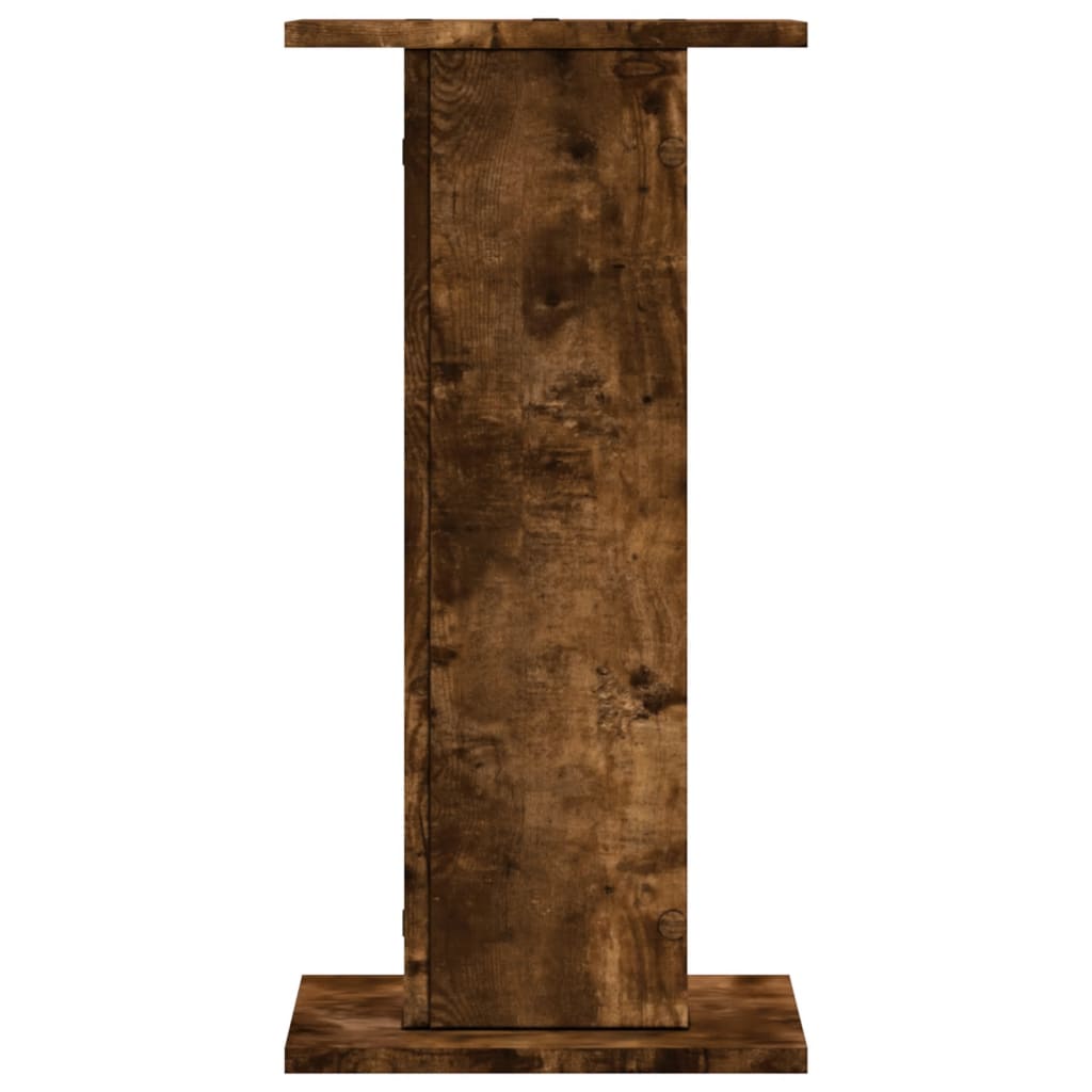 Speaker Stands (2 Pcs) Smoked Oak 30x30x60 Cm Engineered Wood