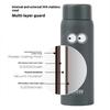 Tyeso 200ml Cute Thermoses Compact Slim Design High Aesthetic Appeal Perfect for Hydration Pocket Insulated Water Bottle Vacuum with Eye Sticker