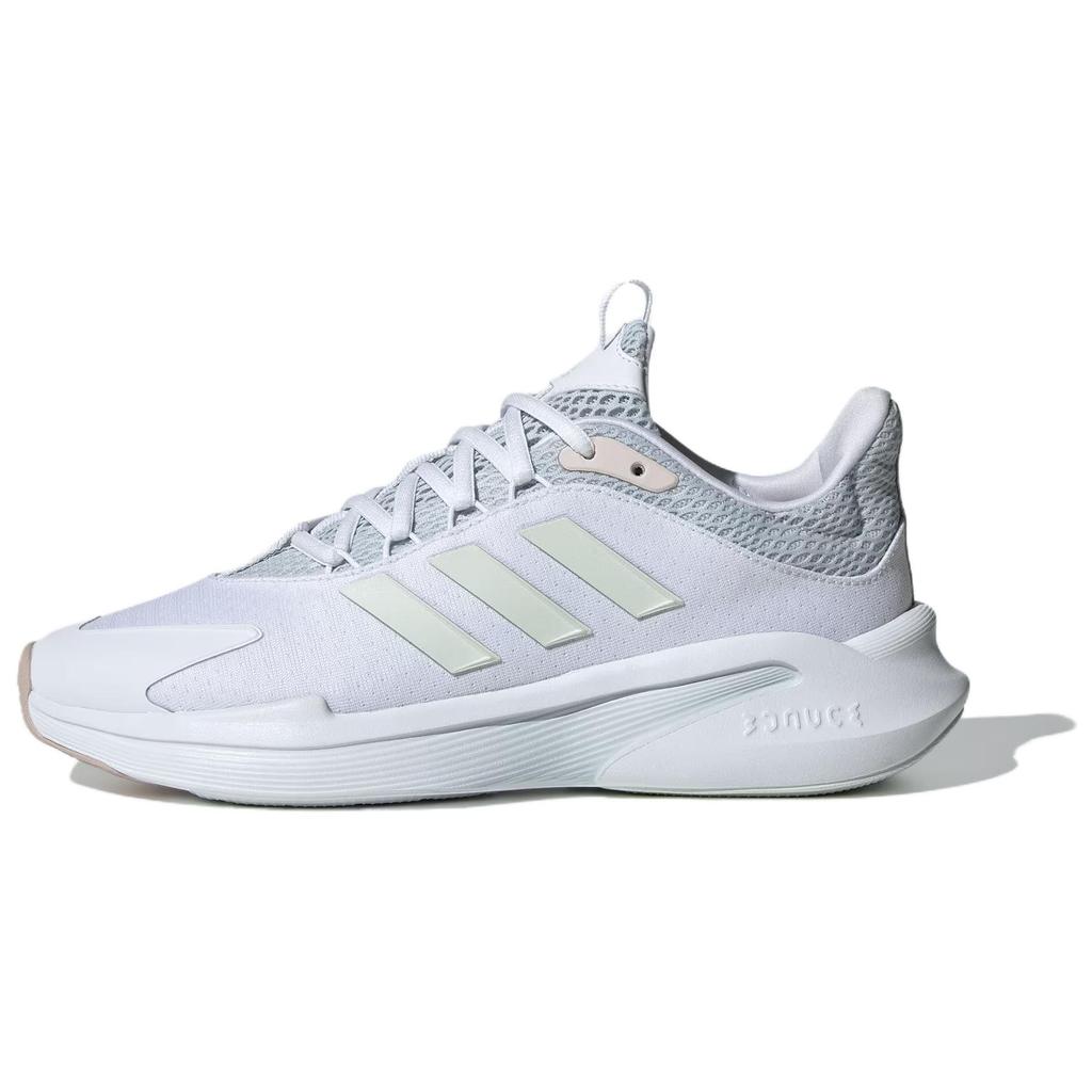 Adidas Alphaedge Comfortable Fashion Non-Slip Wear-Resistant Low-Top Casual Running Shoes Women Sneaker White Blue IE6313