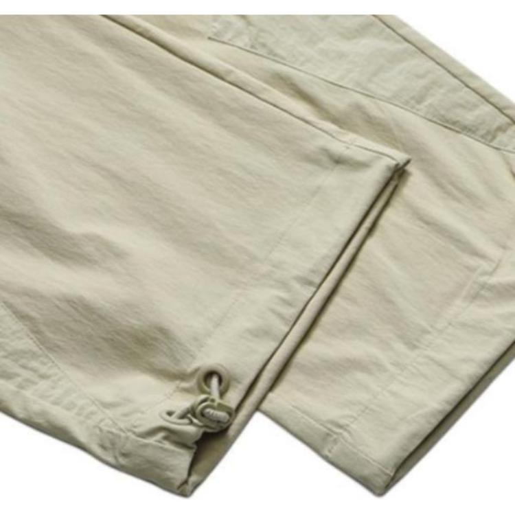 FILA FUSION White Mountaineering Collaboration Spliced Letter Logo Long Pants Knitted Sports Pants Men bottoms Cappuccino Khaki T11M237813F-LK