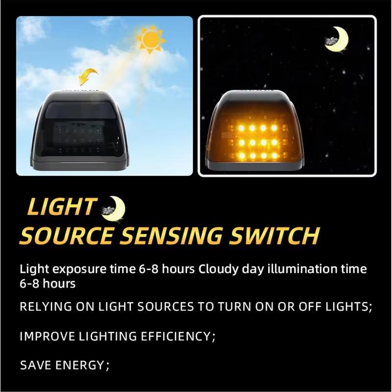 5PCS LED Solar Powered LED Car Roof Marker Truck Sidelight for Pickup Trailer SUV Cab Roof Top Running Signal Lamp Waterproof