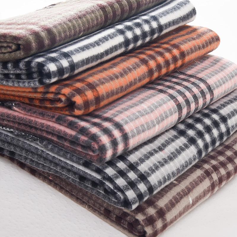 Retro Plaid Scarf for Men Winter Warm and Cold Proof Long Birthday Gift for Boys High End Trendy Scarf for Women