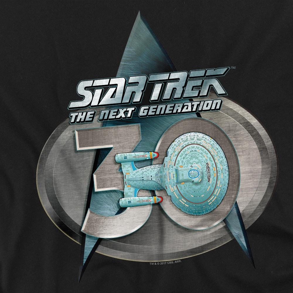 STAR TREK Unisexové tričko pro dospělé s logem The Next Generation 30