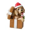 Miniatur-Weihnachtshund-Figur Sammlerstück Niedliche Weihnachtsdekorationen Kleine Hundestatue für Party Festival Kaminsims Regal Innen