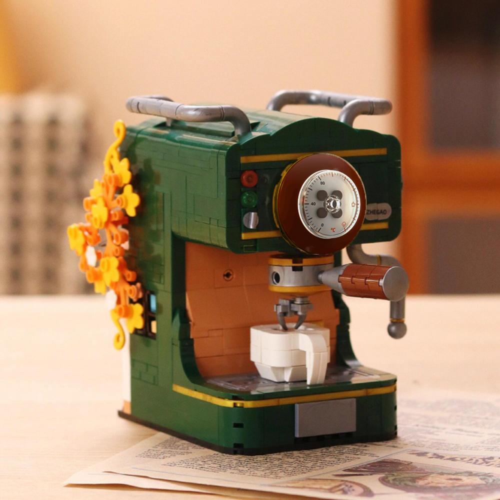 Vintage Cartoon Coffee Machine 3D Model Toy - Perfect for Home Decor and Gift - Giving, Inspired By Mid 20th Century Aesthetics