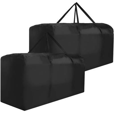Patio Cushion Storage Bags Waterproof Extra Large 210D Oxford Fabric Furniture Pillow Storage Outdoor Furniture Bags with Handle