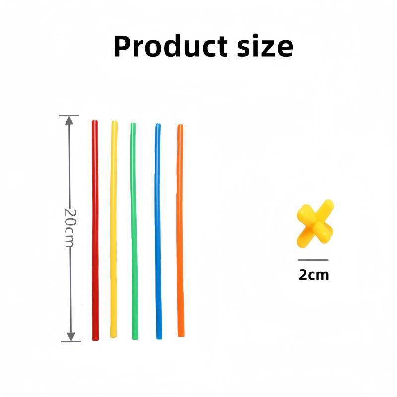 Straw Constructor Toys Building Blocks Toys Straws and Connectors Building Sets Motor Skills Engineering Educational Toy