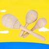 Wooden Log Small Size Sand Hammer Wooden Cartoon Sand Hammer Infant Early Childhood Educational