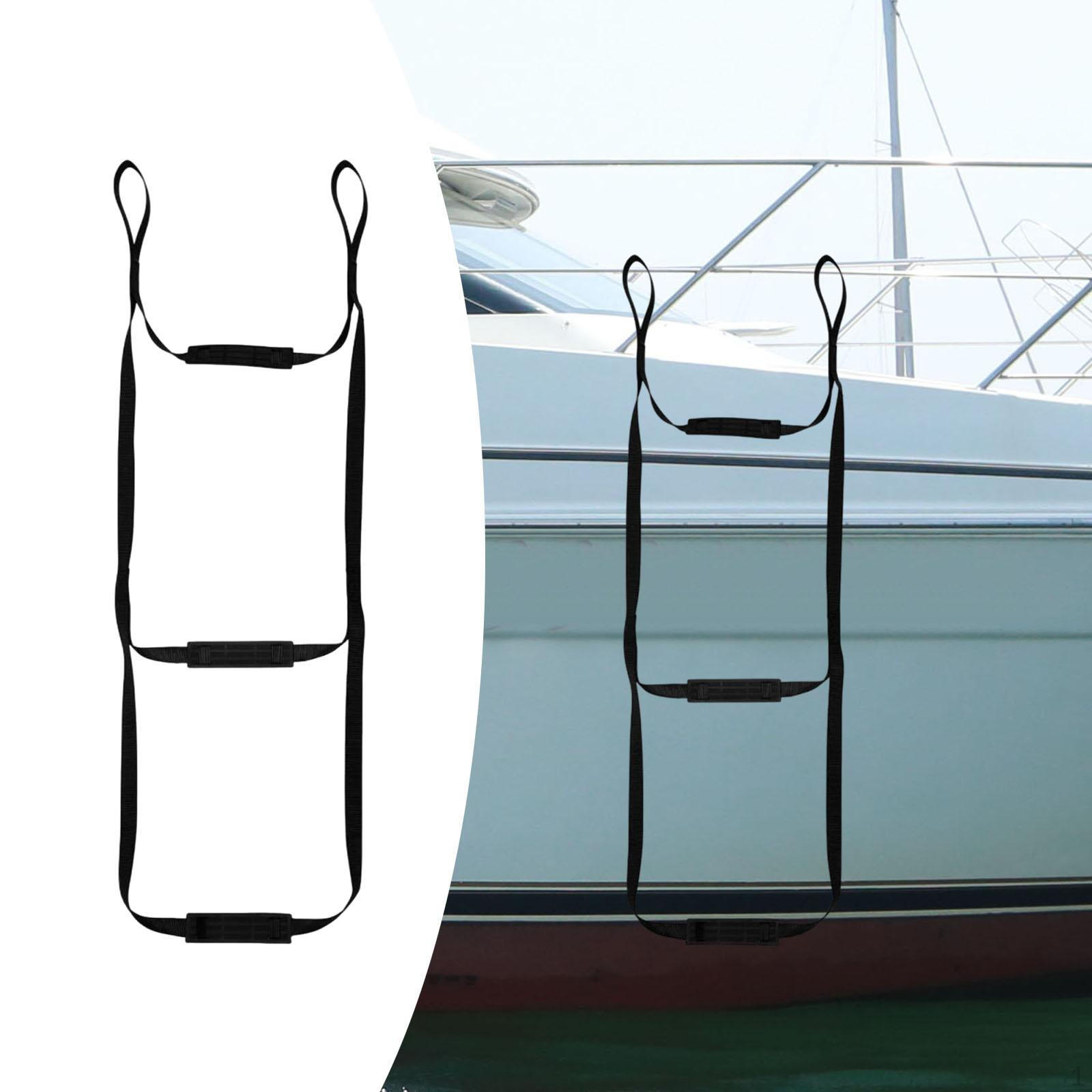 

Лодка веревочная лестница помощь для скалолазания нейлоновая стропа аксессуар многоцелевой портативный противоскользящий шаг для 3 Steps