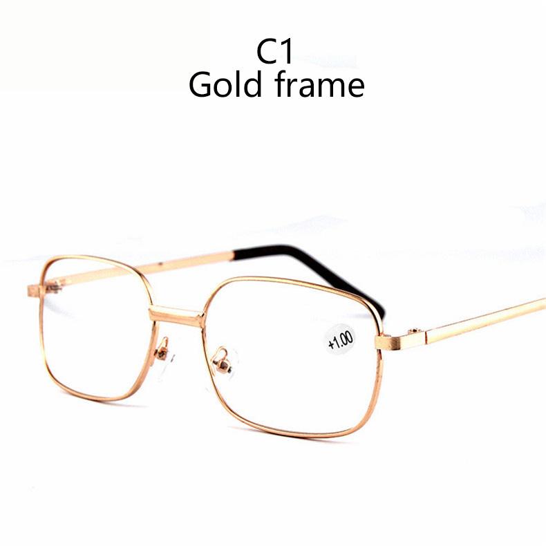 

Men Women Metal Iron Legs Square Frame Reading Glasses Fashion Resin Lens Optical Hyperopia Presbyopia Eyeglasses Diopter+1 To+4 +4.0