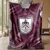 Coperta in Flanella con Stampa Calcio Burnley, Coperta Morbida Calda Leggera per Divano Letto Campeggio
