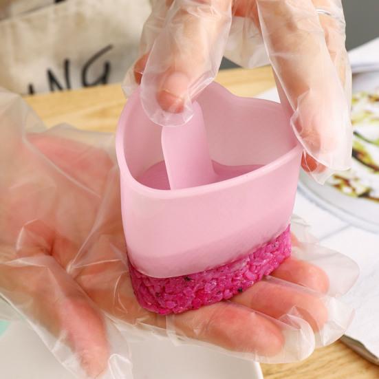 1 Set DIY Japanische Kinder Reisbällchenform Lebensmittelqualität Presse Design Niedliche Bärenblüte Herzförmige Sushi-Form Küchenzubehör