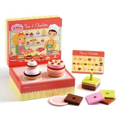DJECO Charlotte Tom Spielkuchen Spielzeug Mädchen 4 Jahre alt Geschenk Laden Lernspielzeug & (DJ06610)