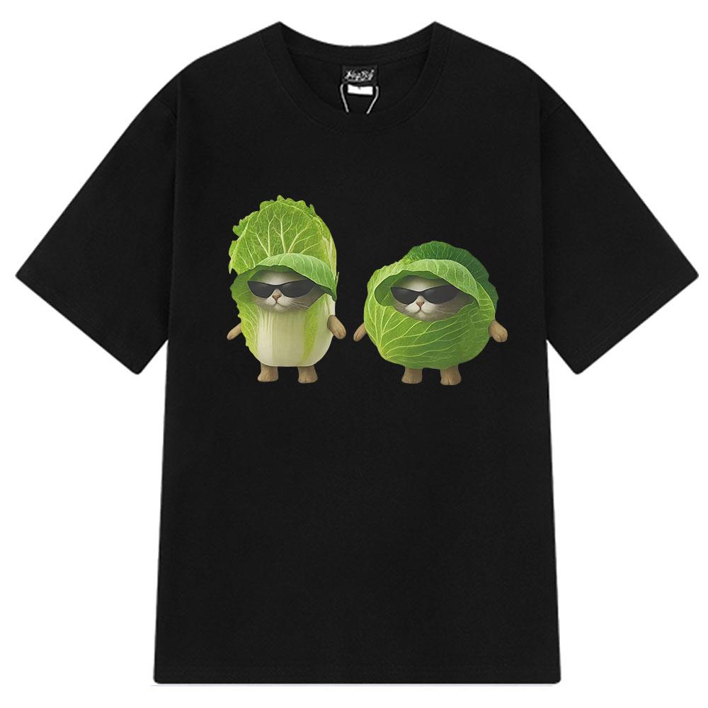 

2025 New Essential Cotton Unisex T-Shirt Fashion Printing Soft Breathable Crew Neck Fashion Men s and Women s T-Shirts One Piece S