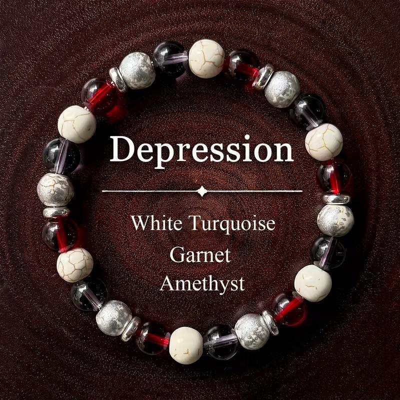 Xiyin Citrine Beaded Bracelet: Yellow Stripe Crystal Handmade Elastic Design