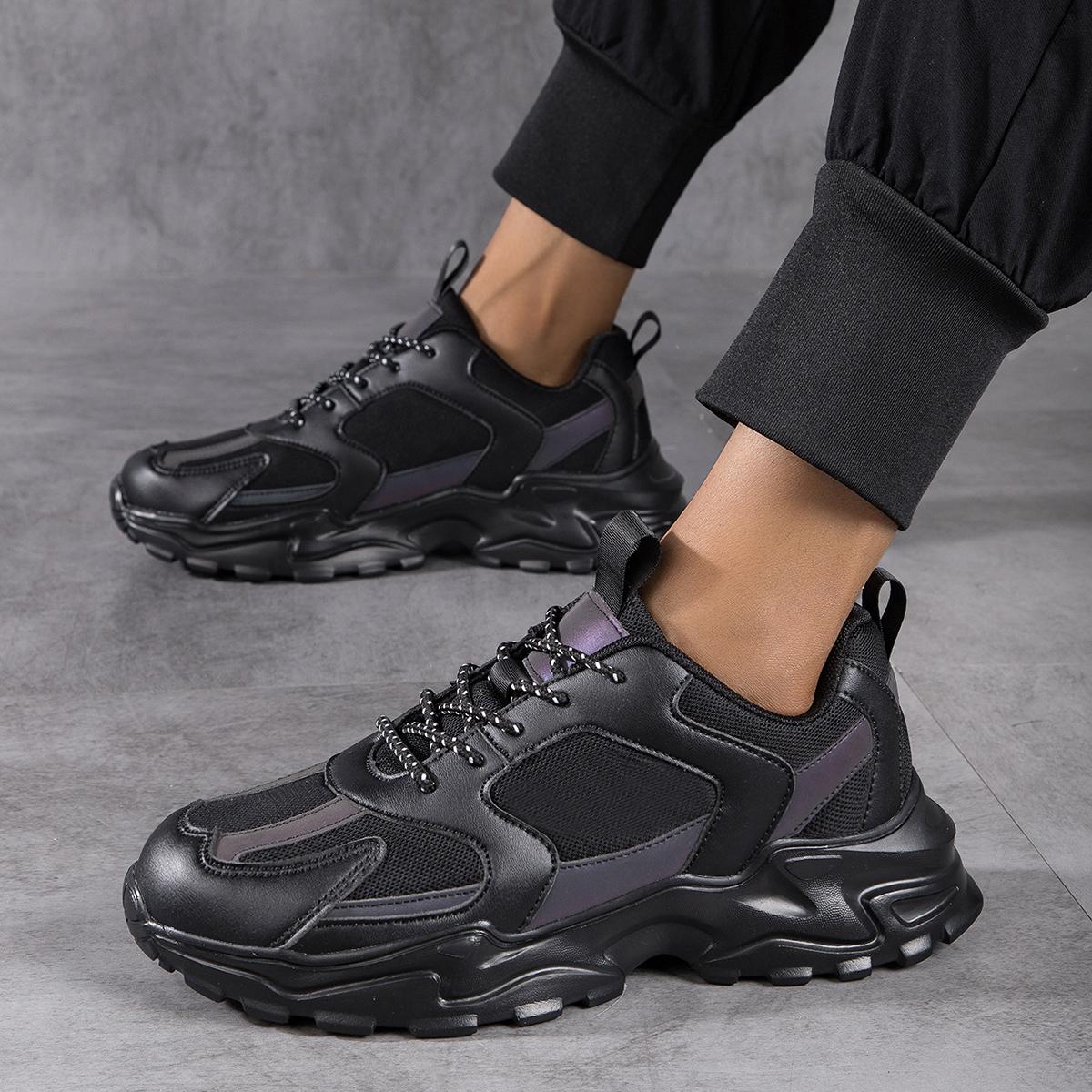 

TUINANLE/мужская спортивная обувь, дышащие противоскользящие кроссовки на платформе, прогулочная обувь на толстой подошве для мужчин 43