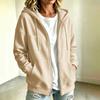 Women's Color Hooded Jacket for Fall and Winter