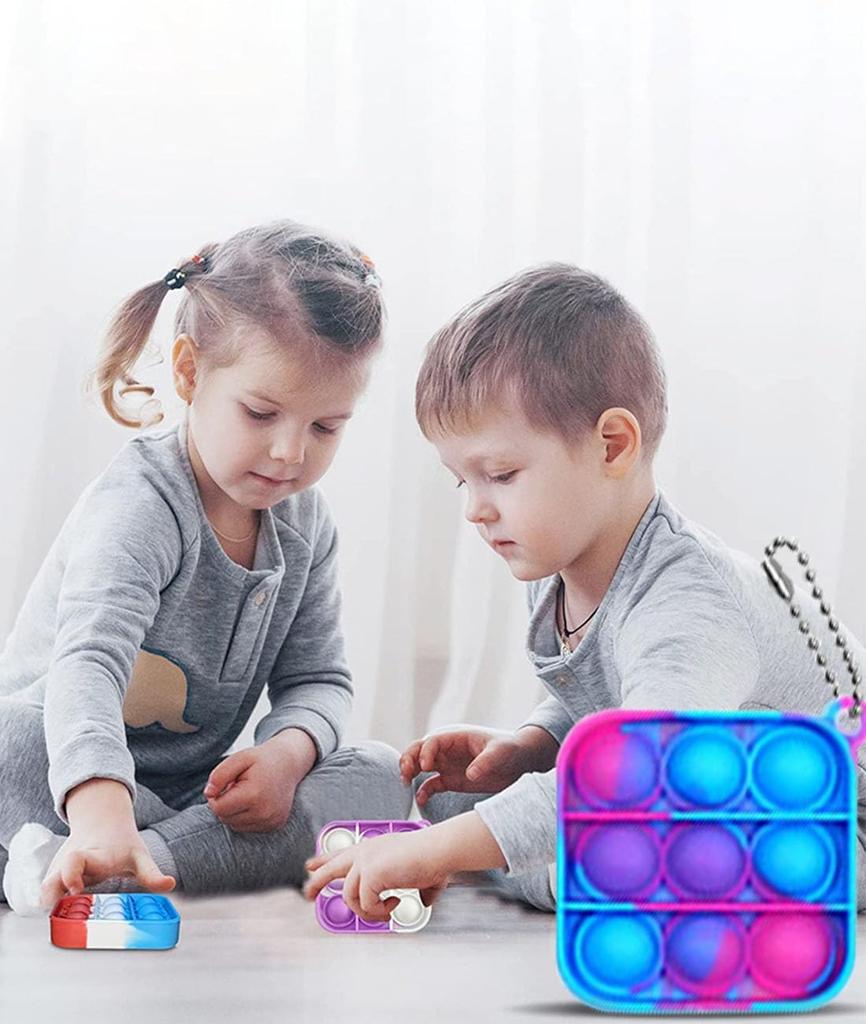 Push Pop Squeeze Push Pop Fidget Educational Stress Intelligence Festival 24 Toys, Keychains, Set, Toys, Bubble-Sensing, Toy, Relief, Development,