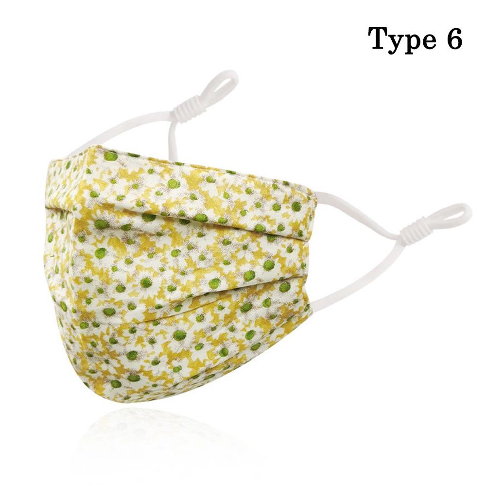 Washable Breathable Face Mask Anti-UV Sunscreen Mask Fashion Cotton Printing Mask  Outdoor Sports