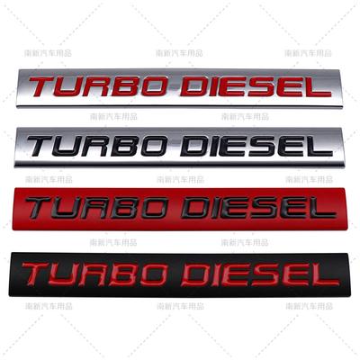 Turbodiesel Car Label, Turbocharged Diesel Engine Logo Badge, Modified Car Logo Car Sticker Emblem