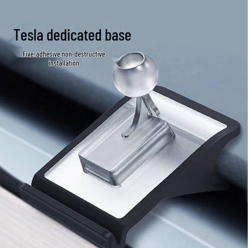 Tesla Car Phone Mount: Dashboard & Air Vent 17mm Ball Head Universal Holder Base.