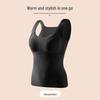 Women's Seamless Wool Fleece Vest with Chest Pad - Autumn/Winter Warmth