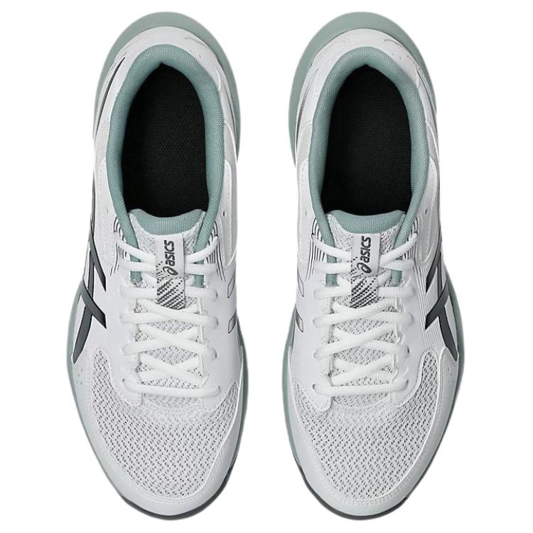 Asics Gel-Rocket 12 Comfortable Fit Shock Absorption Breathable Support Volleyball Shoes Men sneaker White Green 1071A116-105