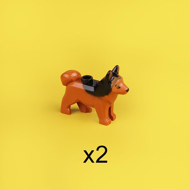 MOC Stadt Mini Süßes Tier Bär Schaf Ziege Huhn Hund Schwein Familie Bauernhof Bausteine Zubehör Kinderspielzeug Weihnachtsgeschenk