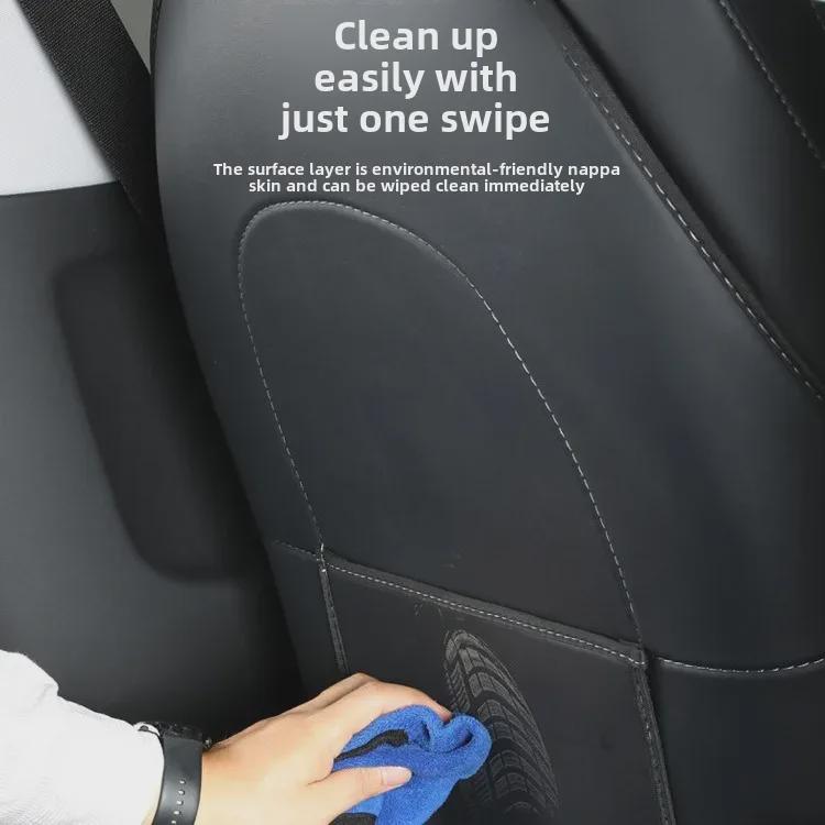 Tesla Model Y/3 Sitz-Anti-Kick-Pad und Armlehnenbox-Hinterabdeckung
