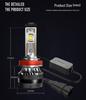 Super Bright LED Car Headlight Bulb with Lens, Spotlight, and High/Low Beam for H7, H4, H11, H8 Models