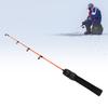 50cm Mini Ice Fishing Rod Short Portable FRP Ice Fishing Pole with EVA Anti Slip Handle