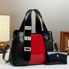 New Spliced Fashionable Snake Skin Pattern Handbag with A Trendy Style  Large Capacity and Temperament Single Shoulder Women's Crossbody Bag