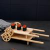 Holz kreatives Sushi-Auto Sushi Meeresfrüchte-Platte Behälter Japanische kreative Sashimi Sushi-Platte Snack-Brett Ausstellungs-Schalen-Tablett