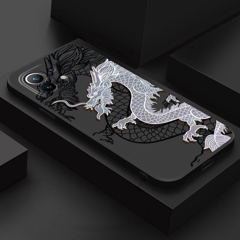

Fashion Dragon Tattoo Pattern Art Phone Case For Xiaomi 15T 14T Pro 13T Mi 11T 10T 15Ultra Poco X7 F7 M7 Pro X3 X6 F6 Soft Cover POCO M6 Pro 4G