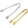 Honbay 2PCS Stainless Steel 3.74 Inch Vintage Rose Handle Sugar Cube Tongs Ice Cube Tongs Mini Serving Tongs Small Food Clips Kitchen Tiny Tongs for