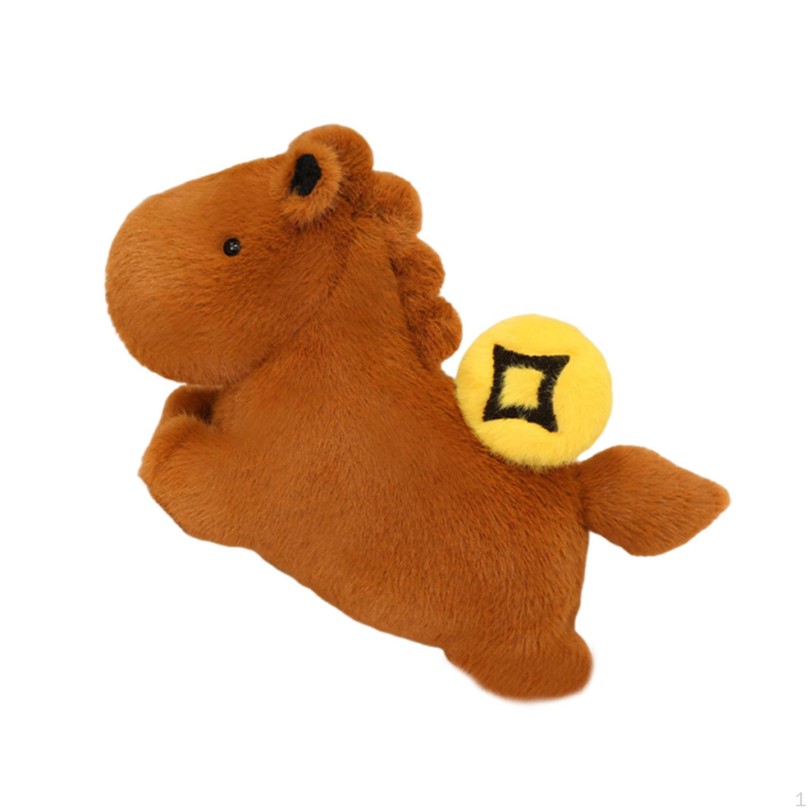 

Comfortable Cute Collectible Stuffed Animal Chinese Year Ornament for Children Boys and Girls коричневий