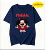 Classic Mafalda Cartoon Printed Short Sleeved Pure Cotton Soft Tshirt Suitable For Unisex And Unisex