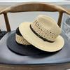 202603-yuanxi Ins Chic Summer Handmade Hollow Out Raffia Grass Leisure Holiday Men Women Fedoras Cap Women Panama Jazz Hat