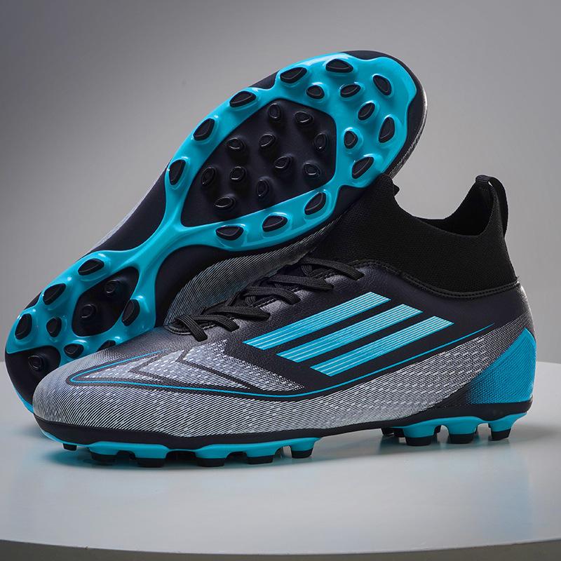 

Soccer Shoes Boys and Girls Long and Short Nails Youth Training Soccer Student Sports Soccer Shoes White Green 45 чорний