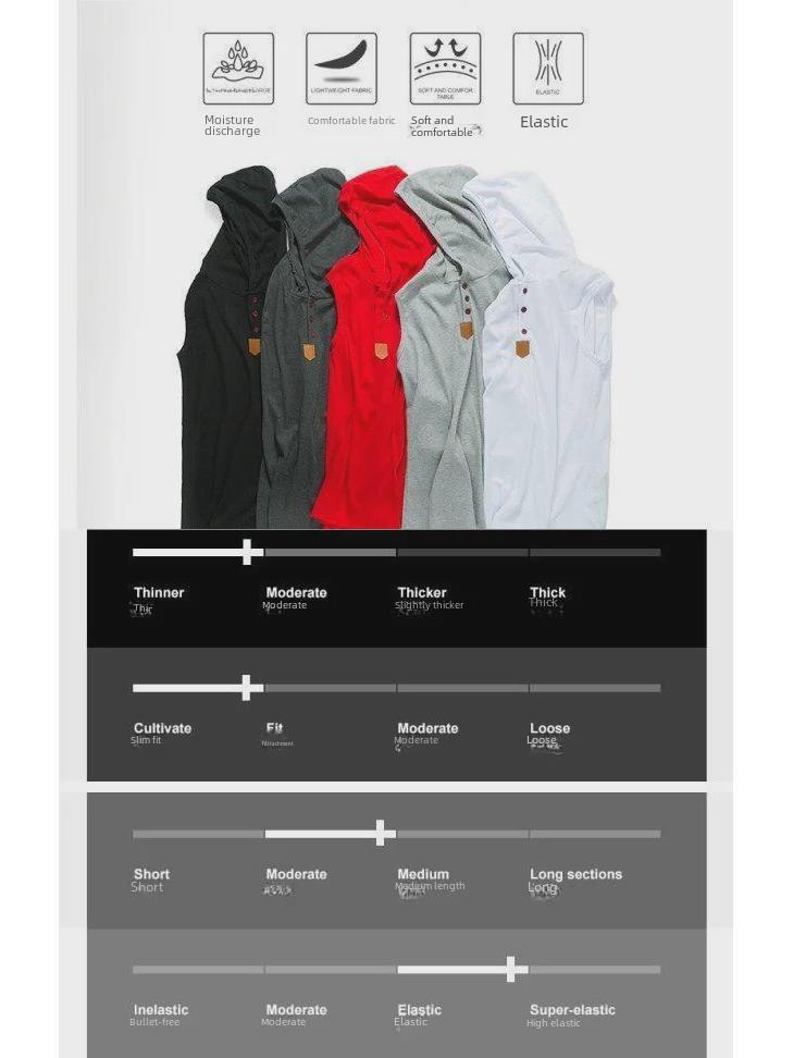 Men's Sleeveless Summer Sports Hoodie Vest