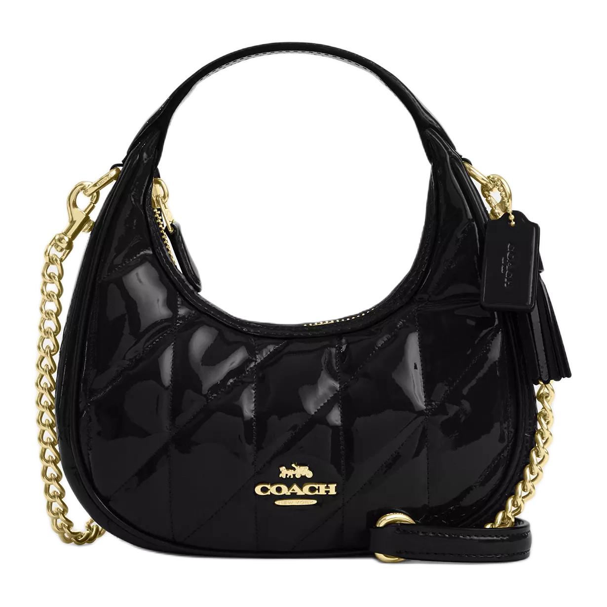 

Coach Carmen 20 Quilted Crossbody Bag Women Handbags Black CCE59-IMBLK Basic Set (Bag+Dust Bag)
