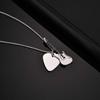 Xiaomi Vnox Guitar Pendant Necklace for Men, 2mm Width Box Chain Punk Necklace, Black Silver Color Stainless Steel Jewelry Gift for Him